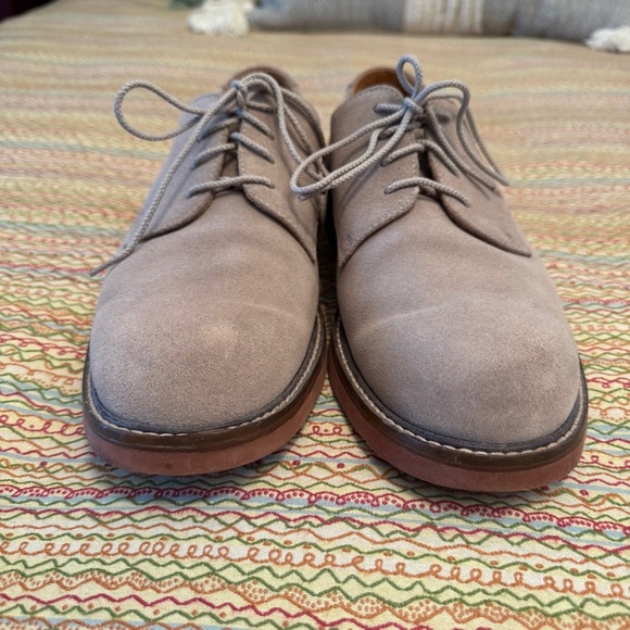 Jos A Banks Gray Derby Shoes with Suede Upper and Rubber Sole Size 10.5M - Picture 2 of 10